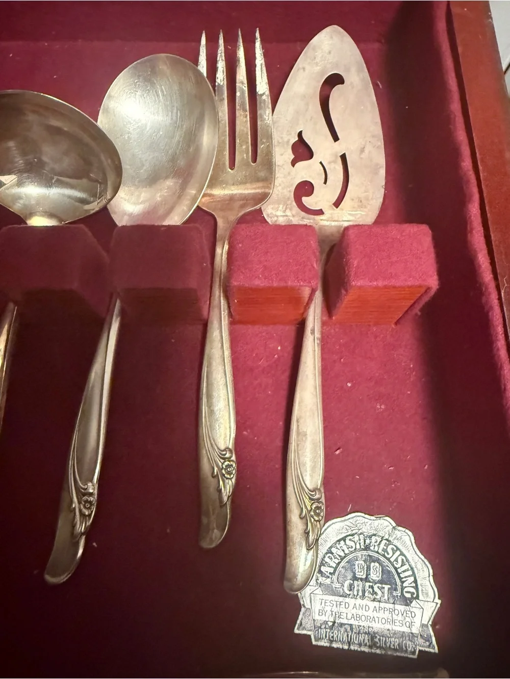vintage flatware set from 1847 Rogers Bros 42 pieces